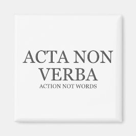 Aktion ohne Worte - dunkel Magnet