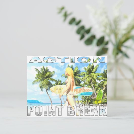 Aktion - Point Break 01 Postkarte (Stehend Vorderseite)