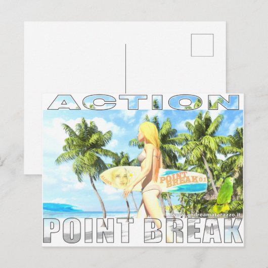 Aktion - Point Break 01 Postkarte (Vorne/Hinten)