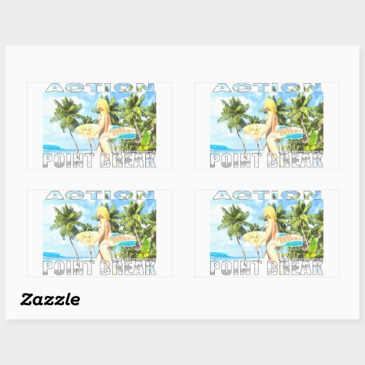 Aktion - Point Break 01 Rechteckiger Aufkleber (Blatt)