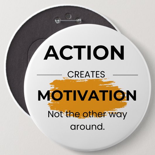 Aktion schafft Motivation Button (Vorne & Hinten)