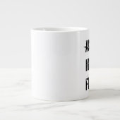 Aktion tötet Furcht-riesige Kaffee-Tasse Jumbo-Tasse (Vorderseite)