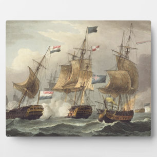 Aktion von Camperdown, 11. Oktober 1797, eingravie Fotoplatte