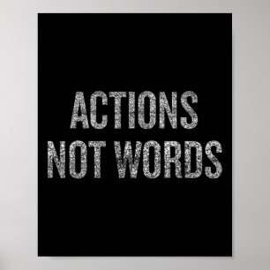 Aktionen ohne Wortprotestbewegung Poster