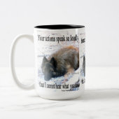 Aktionen sprechen laut Tervuren Tasse (Links)