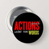 Aktionen sprechen lauter button (Vorne & Hinten)