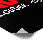 Aktionen sprechen lauter poster (Ecke)