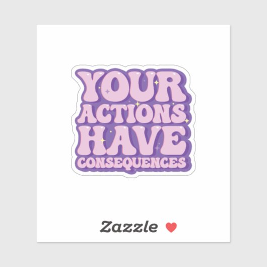 Aktionen und Ihre Folgen Aufkleber (Blatt)