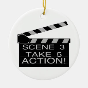 Aktions-Direktoren Clapboard Keramikornament