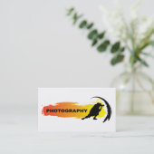 Aktions-Fotografie Visitenkarte (Stehend Vorderseite)