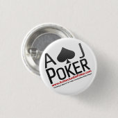 Aktions-Junkie-Poker-Buttone Button (Vorne & Hinten)
