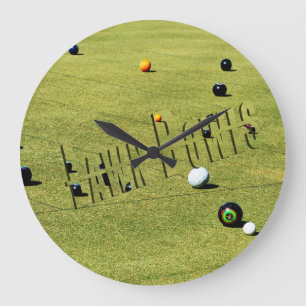 Aktions-Logo für große Wall-Uhr für Rasenbowls Wanduhr
