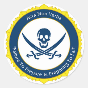 Aktions-nicht Wörter - lateinisches Acta nicht Runder Aufkleber