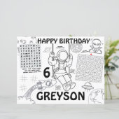 Aktionsblatt WeltraumGeburtstagsgeschichten für Ti (Stehend Vorderseite)