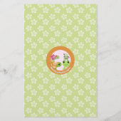 Aktionsbogen "Girl Frog Baby Shower Predictions" Flyer (Hinten)