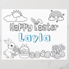 Aktionsbogen "personalisiertes Kind-Osterfarben"