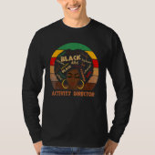Aktionsdirektor Afro American Women Blac T-Shirt (Vorderseite)