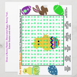 Aktionskalender für die Suche in Osterwörtern