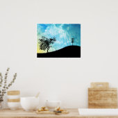 Aktionskorb auf einem Hügel #2 Poster (Küche)