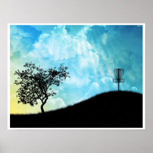 Aktionskorb auf einem Hügel #2 Poster