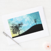 Aktionskorb auf einem Hügel #2 Rechteckiger Aufkleber (Umschlag)