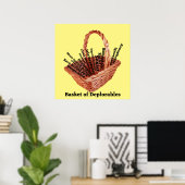 Aktionskorb für deplorable Wörter - Werteplakatpap Poster (Heimbüro)