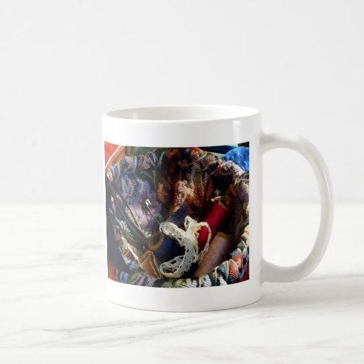 Aktionskorb für Häkeln und Thread Kaffeetasse (Rechts)