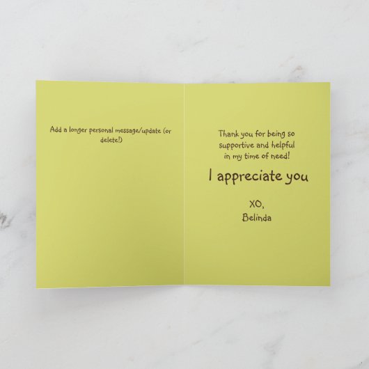 Aktionskorb für niedliche Waldmäuse und Wildblumen Karte (Innenseite)