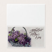 Aktionskorb für Vintage Blume - Muttertagsblut (Außenseite Aufgefaltet)