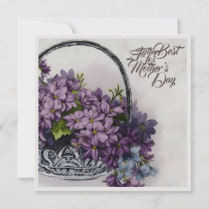 Aktionskorb für Vintage Blume - Muttertagsblut