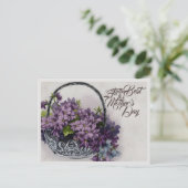 Aktionskorb für Vintage Blume - Muttertagsblut Feiertagspostkarte (Stehend Vorderseite)