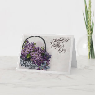 Aktionskorb für Vintage Blume - Muttertagsblut Karte