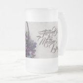 Aktionskorb für Vintage Blume - Muttertagsblut Mattglas Bierglas (VorderseiteRechts)
