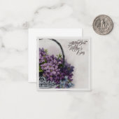 Aktionskorb für Vintage Blume - Muttertagsblut Mitteilungskarte (Vorderseite/Rückseite Beispiel)