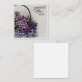 Aktionskorb für Vintage Blume - Muttertagsblut Mitteilungskarte (Vorne/Hinten)