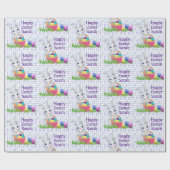 Aktionskorb "Niedliche Bunny Eggs" Ostern Kinderna Geschenkpapier (Flach)
