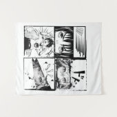 Aktionsrahmen für Retro-Anime Wandteppich (Vorderseite (Horizontal))