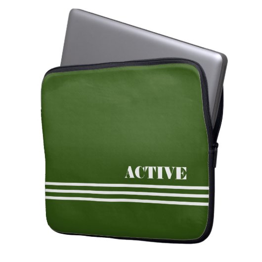 Aktiv grün laptopschutzhülle (Vorderseite Links)