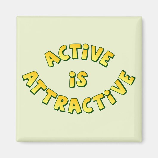 Aktiv ist ein attraktives Lichtmagazin Magnet (Vorne)