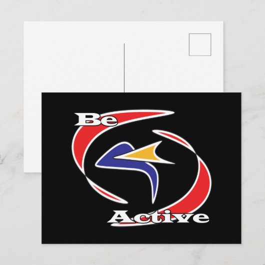 aktiv postkarte (Vorne/Hinten)