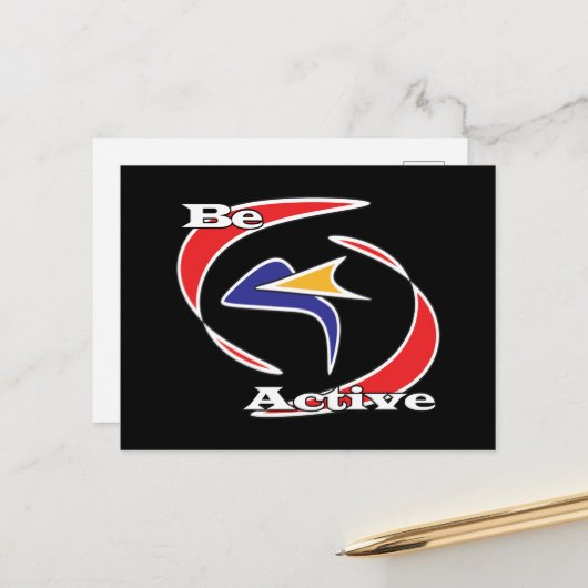 aktiv postkarte (Vorderseite/Rückseite Beispiel)