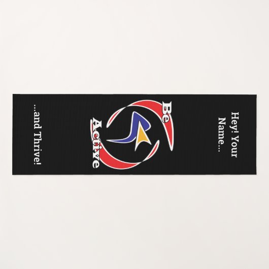 Aktiv und intelligent sein yogamatte (Vorderseite (Horizontal))