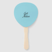 Aktiv werden - Motivierend Handlüfter Fächer (Rückseite)