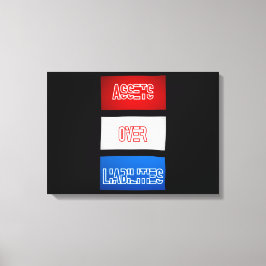 Aktiva über Passiva - Flag Wall Art Leinwanddruck