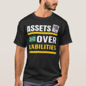 Aktiva über Passivbuchhalter CPA Steuersaison T-Shirt (Vorderseite)