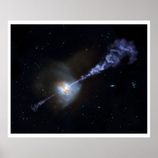 Aktive Black Hole Squashes Star Formation Poster (Vorne)
