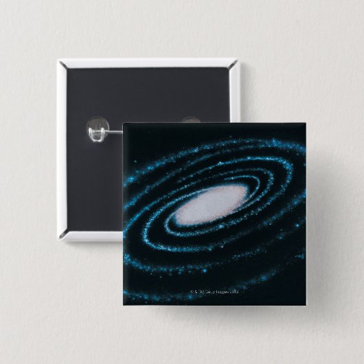 Aktive Galaxien Button (Vorne & Hinten)