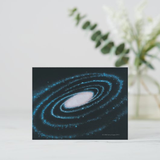 Aktive Galaxien Postkarte (Stehend Vorderseite)