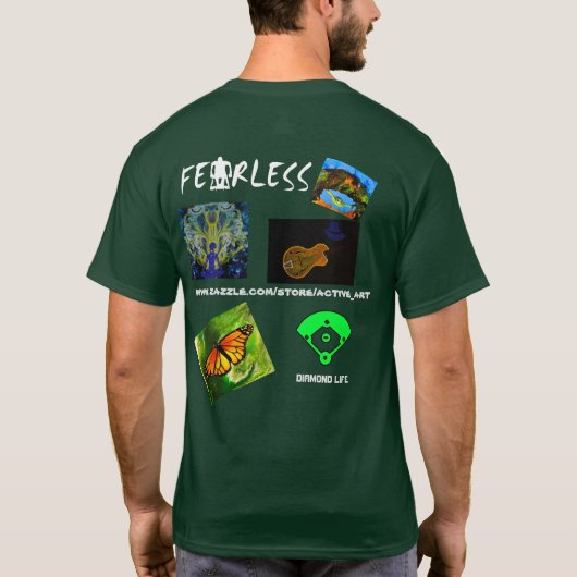 Aktive Kunst-Entwürfe T-Shirt (Rückseite)