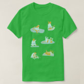 Aktive Orangenkatzen 1 T-Shirt (Design vorne)